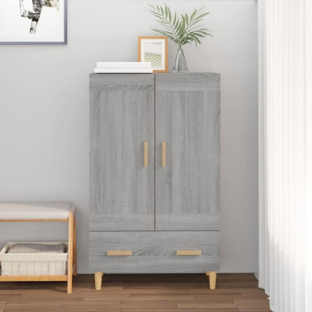 Meuble de rangement gris style rustique, 1 tiroir