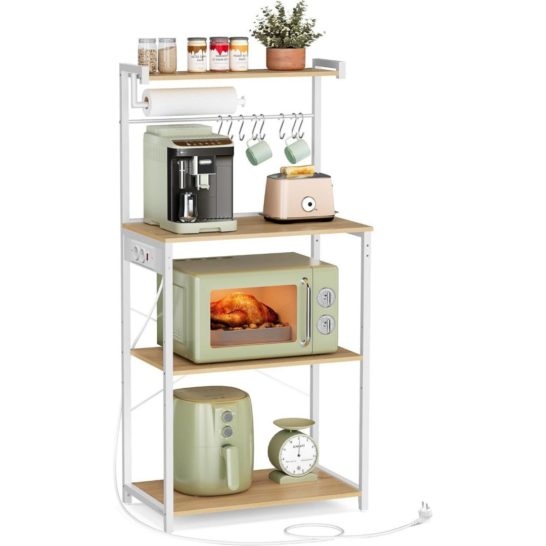 etalage boulangerie gris clair, metal