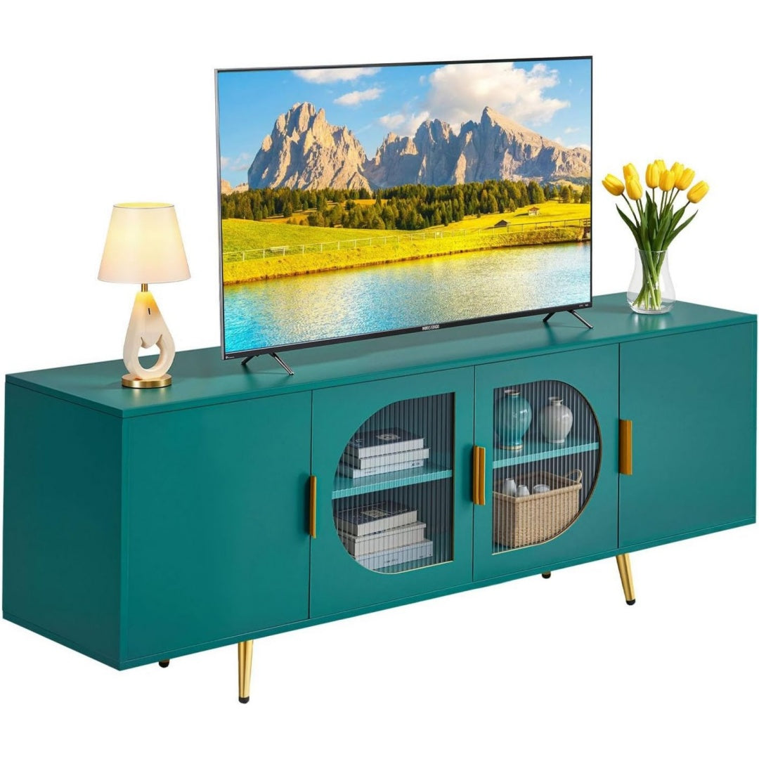 Grand meuble TV bleu