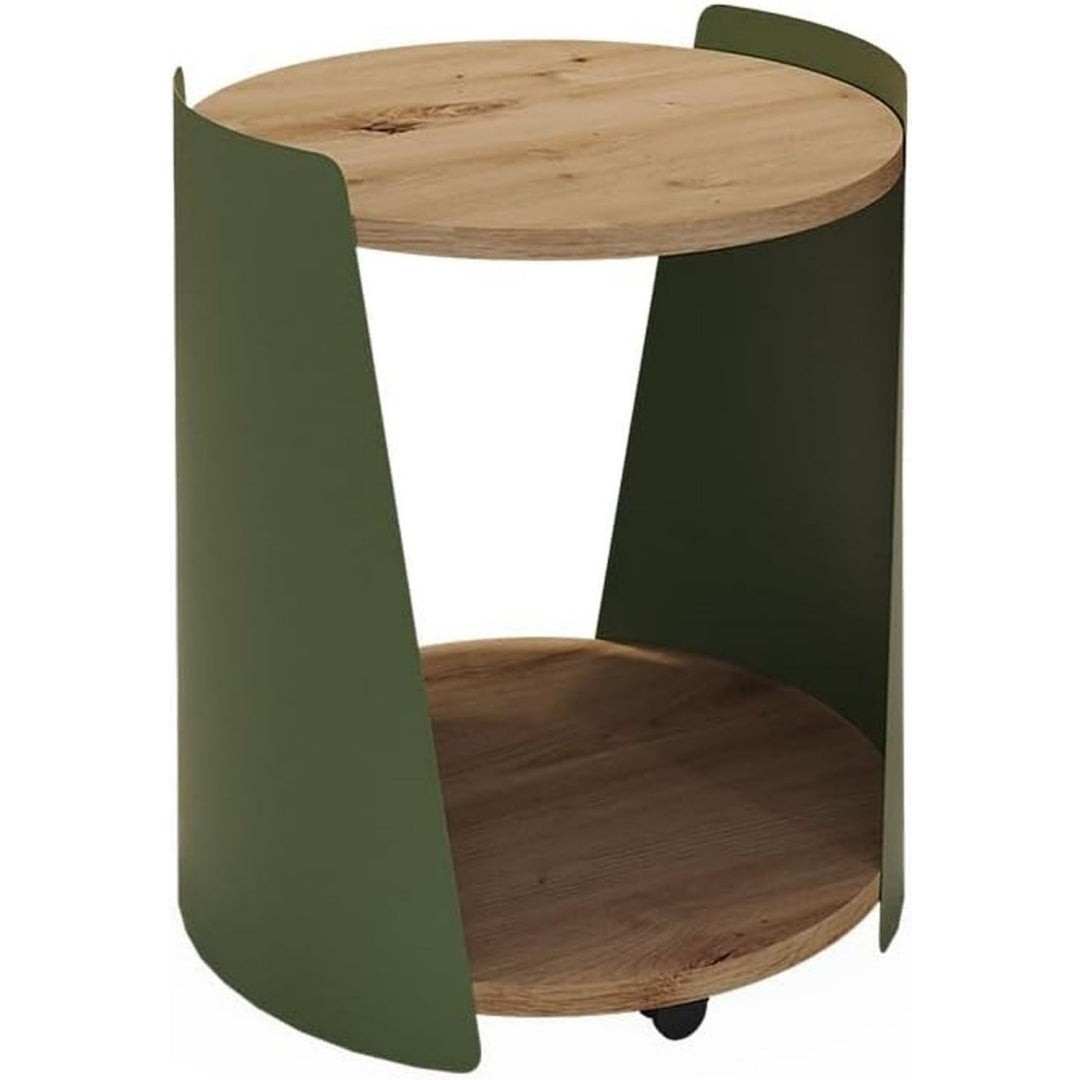 Astucieux table basse or en acier 40 x 40 x 46 cm