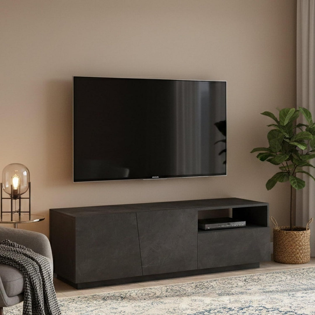 Meuble TV pratique marron