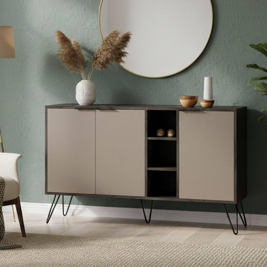 Commode d'amenagement structure metallique contemporaine