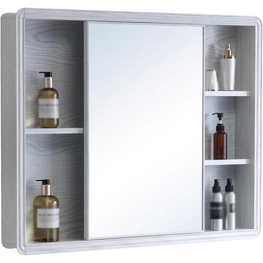 Belle armoire miroir avec une fixation murale invisible