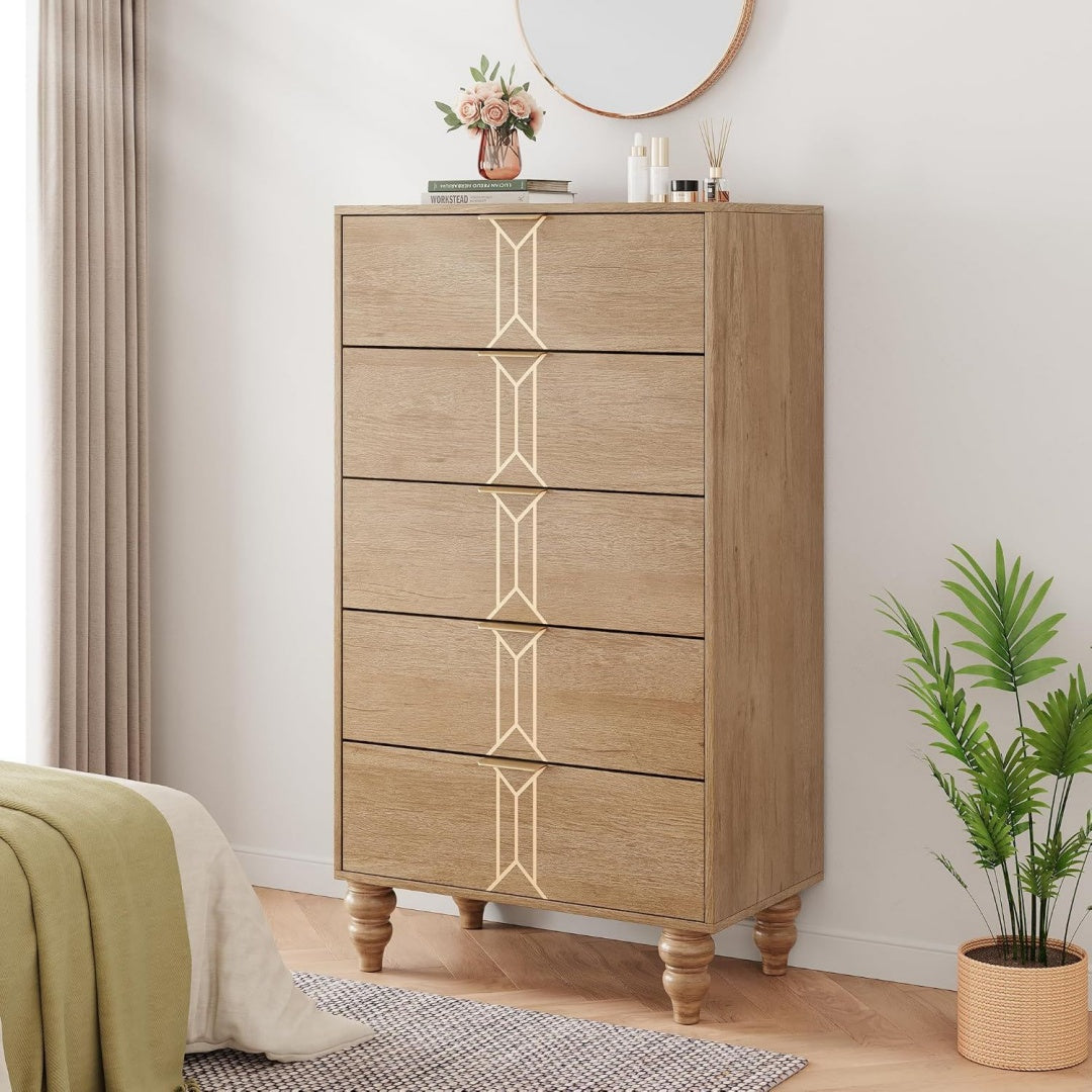 Commode marron pour l'entree