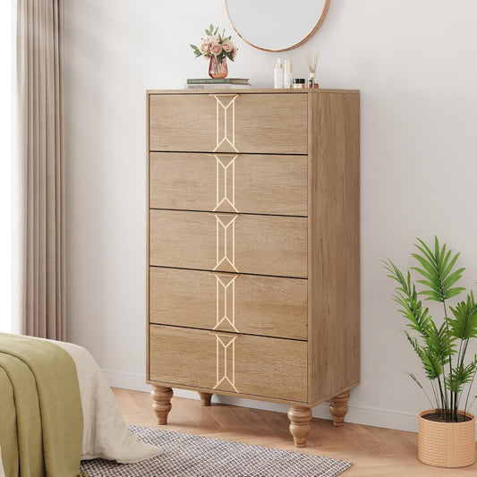 Commode marron pour l'entree