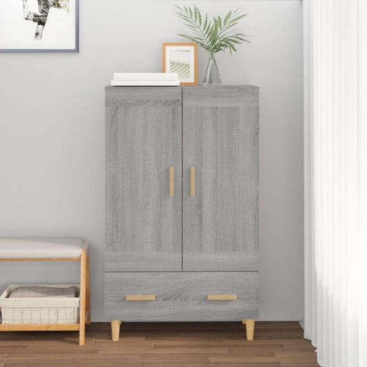 Meuble de rangement gris style rustique, 1 tiroir
