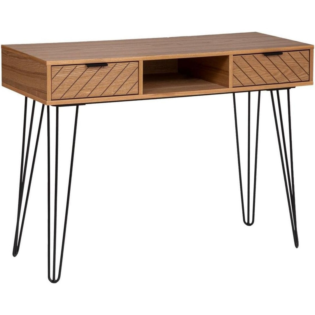 Moderne table console en MDF et metal