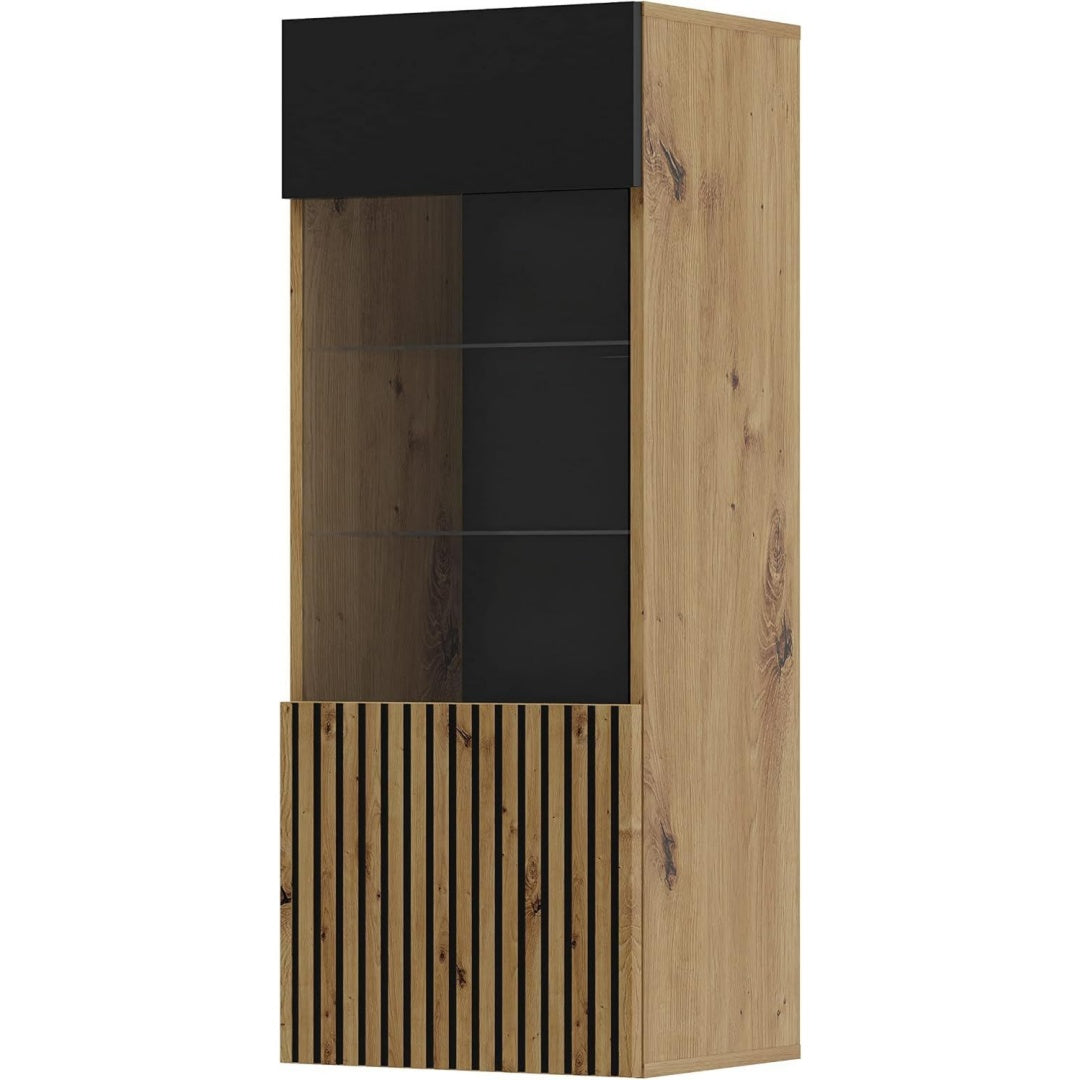 Vitrine marron depouille 37 x 45 x 115 cm