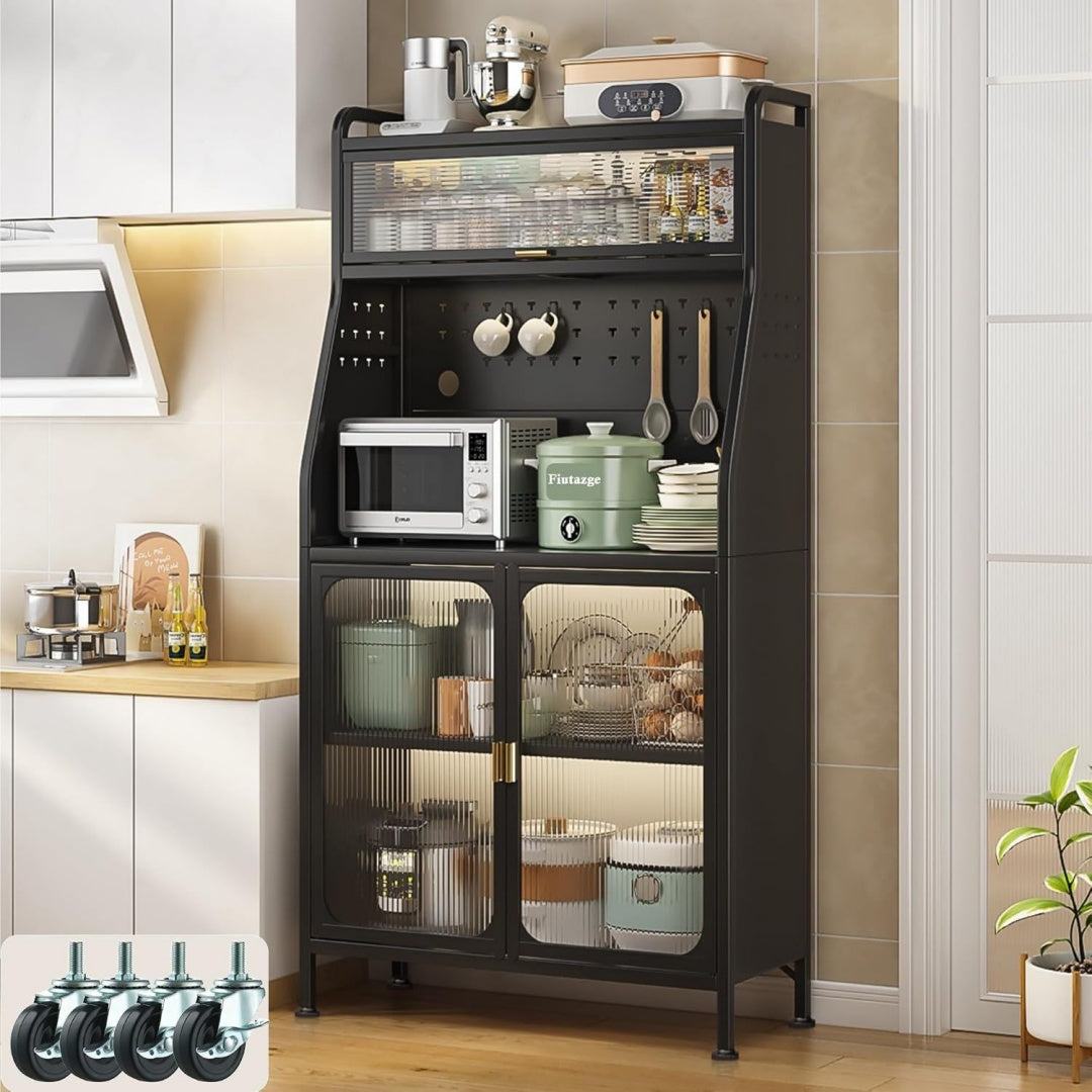 Buffet gris 66 cm, de rangement genereux