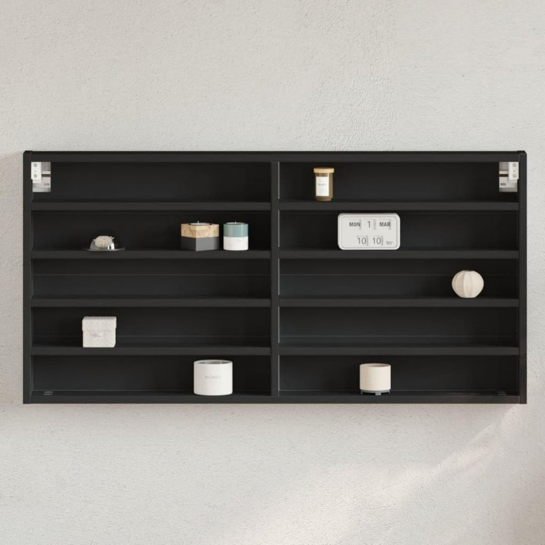Pratique vitrine avec des portes vitrees