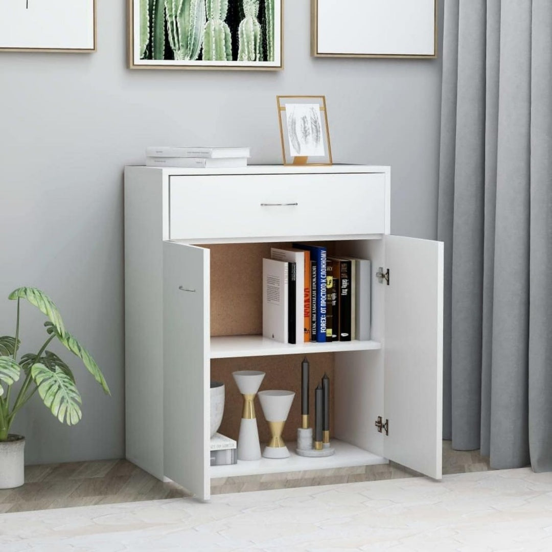 Buffet gris avec une fixation murale invisible