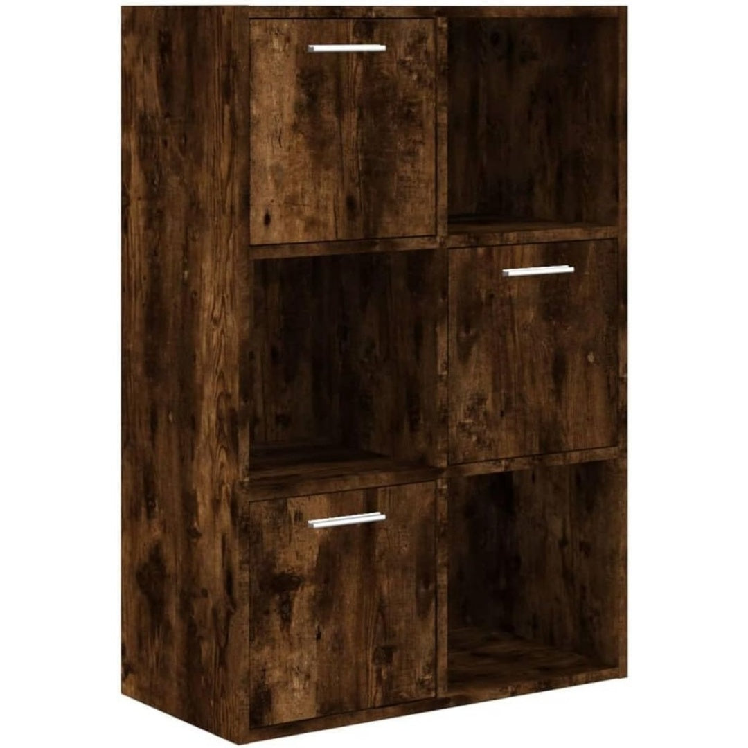 Bibliotheque en chene, noir usage polyvalent