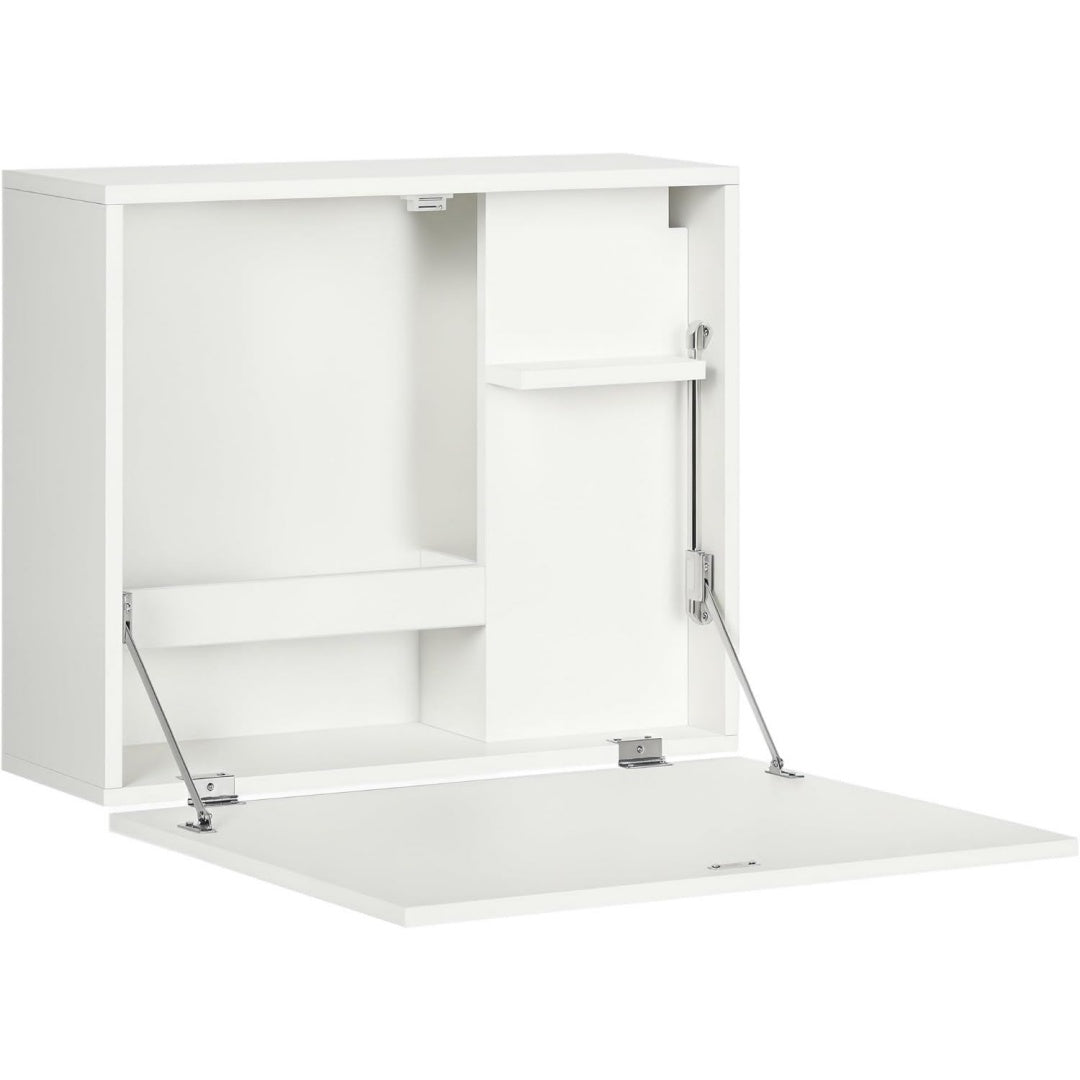 Bureau design contemporain, teinte gris clair finition MDF