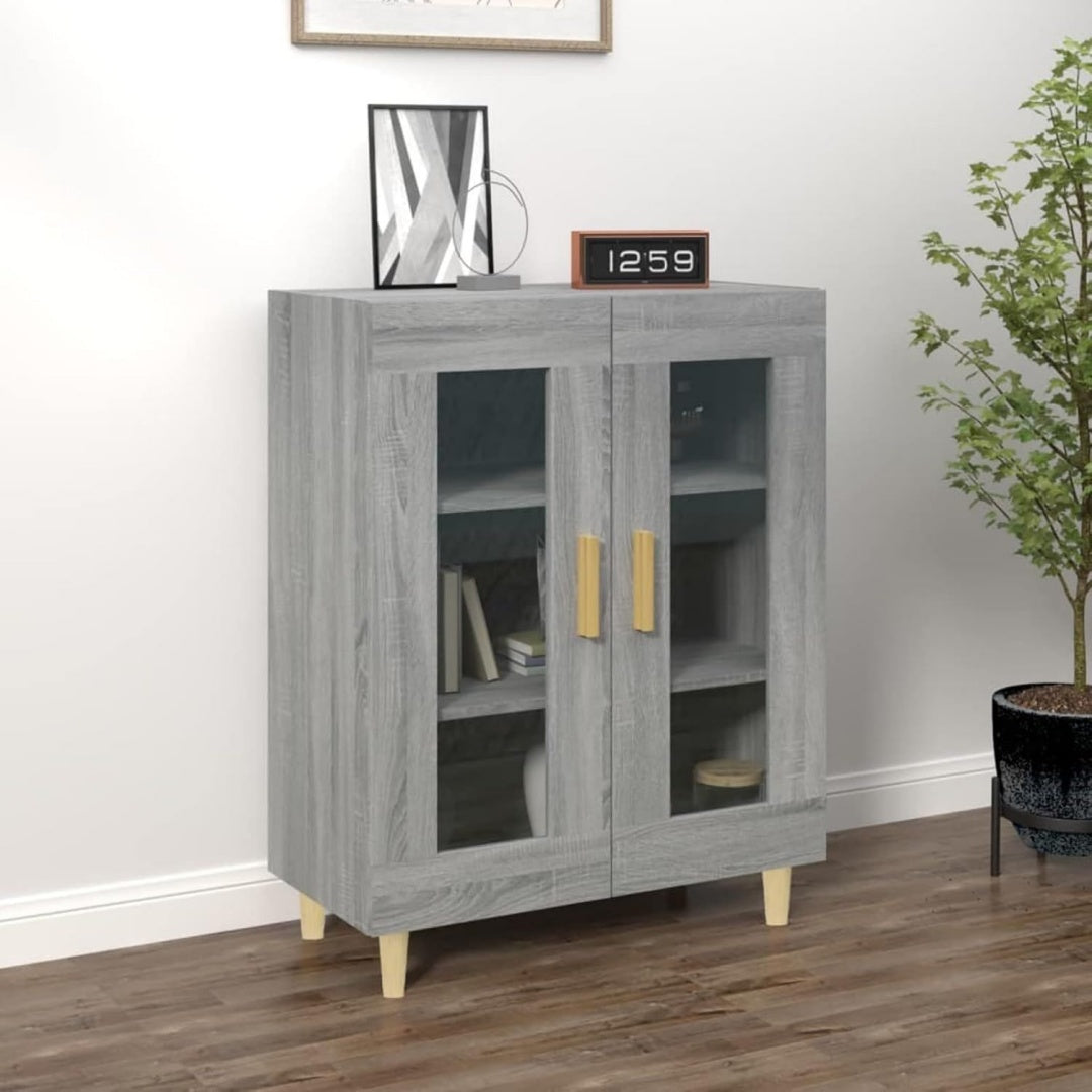 Buffet de style minimaliste gris 69.5 x 34 x 90 cm