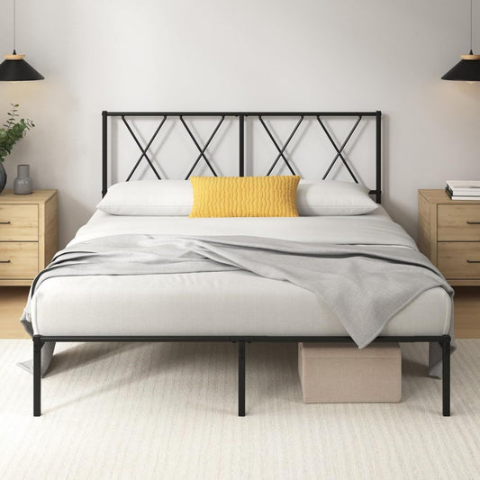 Sommier a lattes gris clair 195 x 140 x 90.7 cm