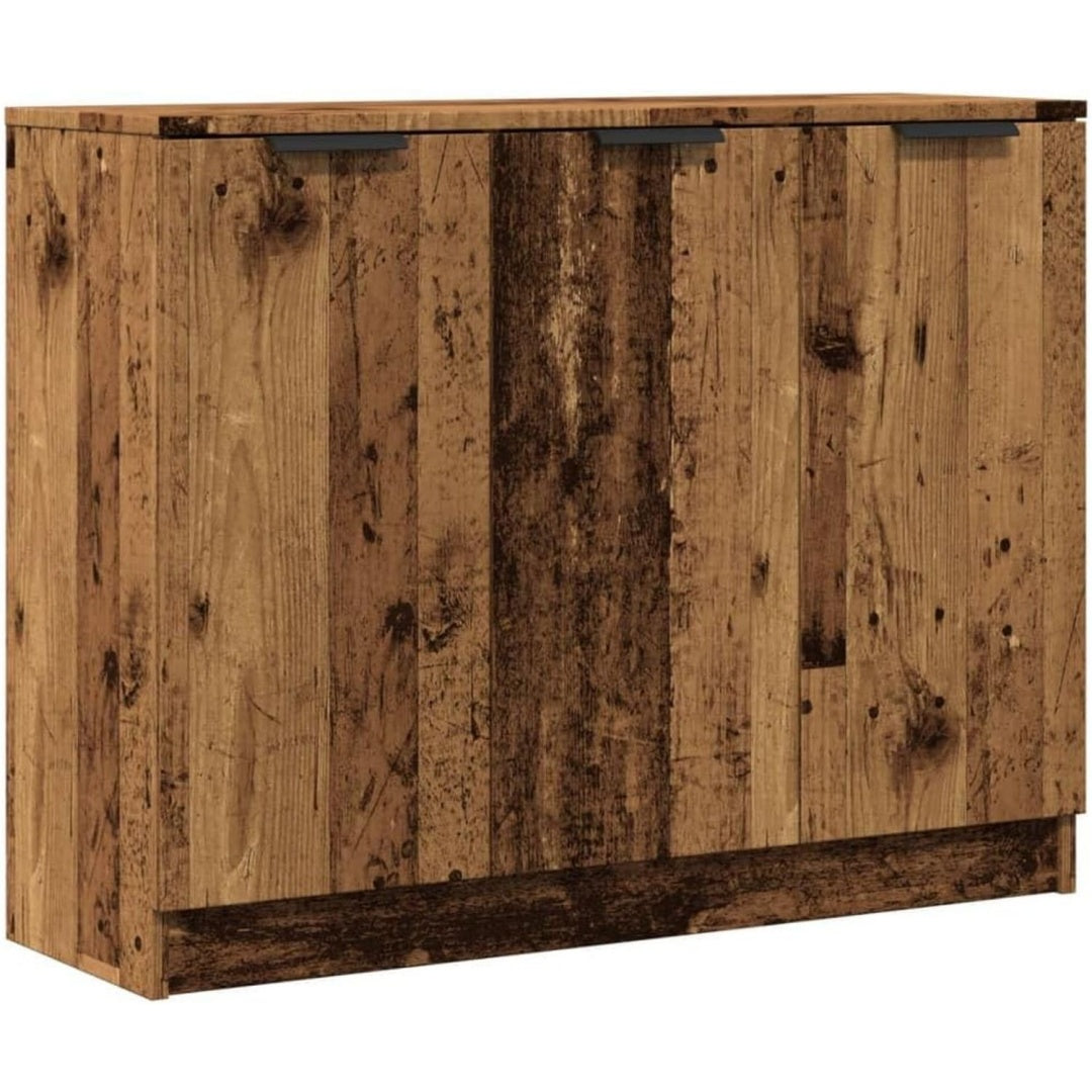 Buffet marron astucieux grand espace de rangement 90.5 x 30 x 70 cm