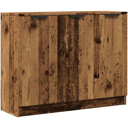 Buffet marron astucieux grand espace de rangement 90.5 x 30 x 70 cm