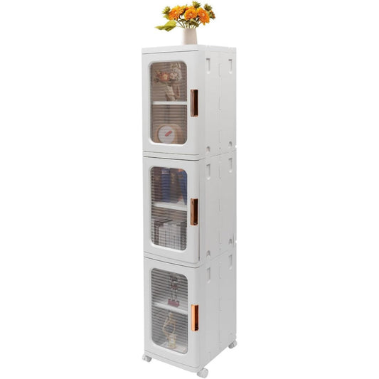 Armoire large 28.5 x 126 cm structure metallique gris