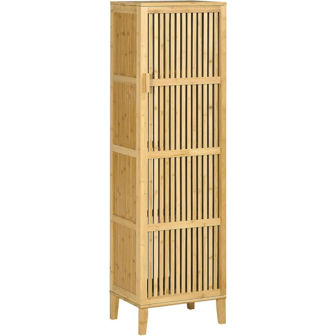 40 x 30 x 140cm meuble sur pied orange structure metallique