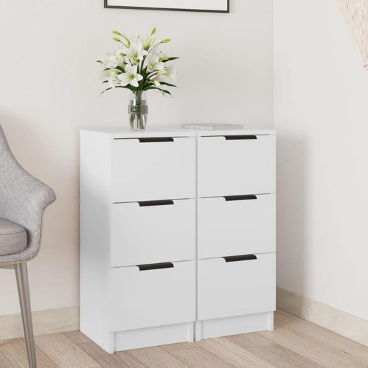 Buffet gris clair rangement optimise 3 tiroirs 30 x 30 x 70 cm