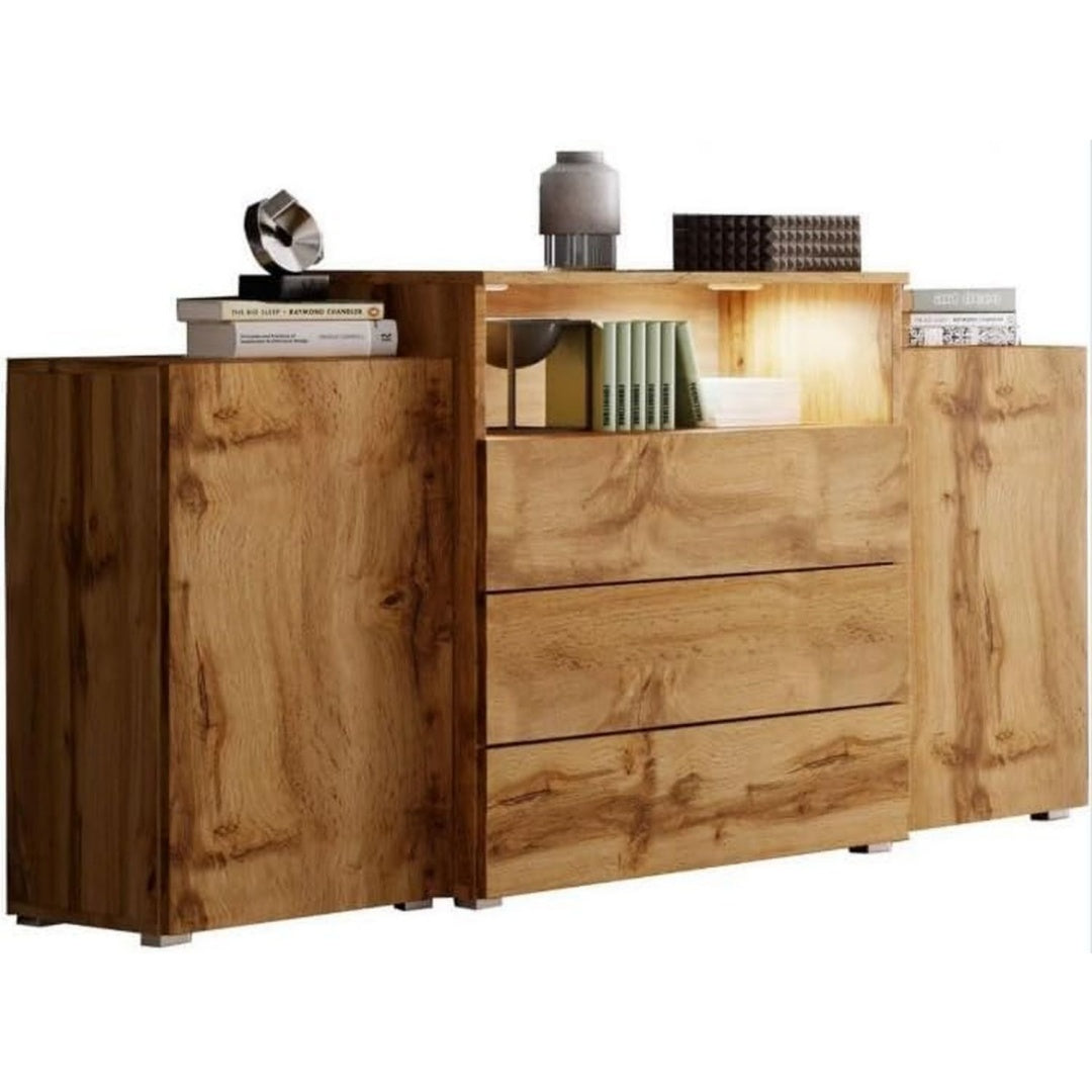 Commode minimaliste marron 39 x 150 x 78.7 cm