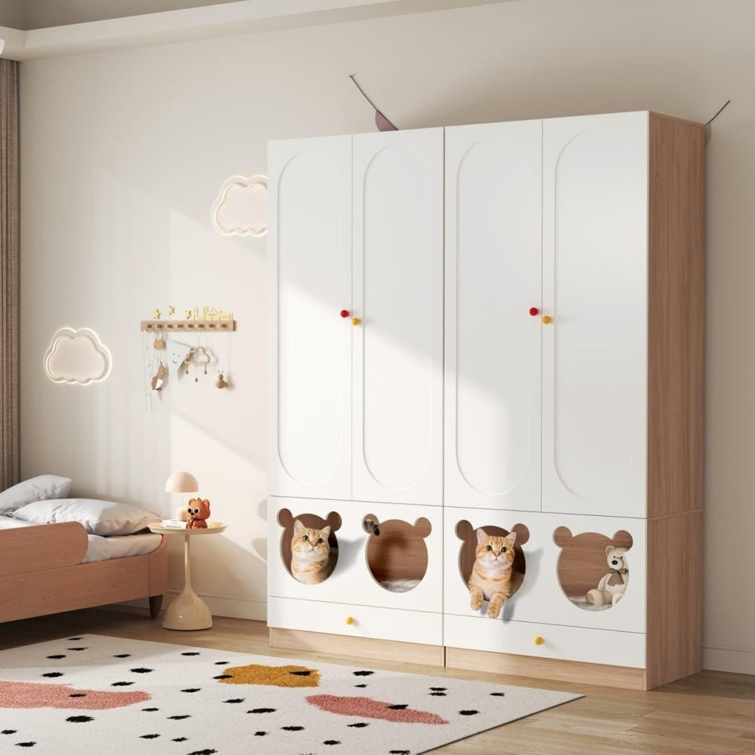 Design moderne penderie gris clair en acier