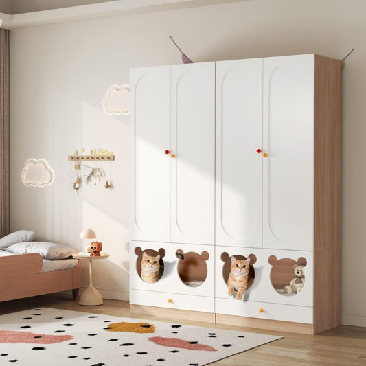Design moderne penderie gris clair en acier