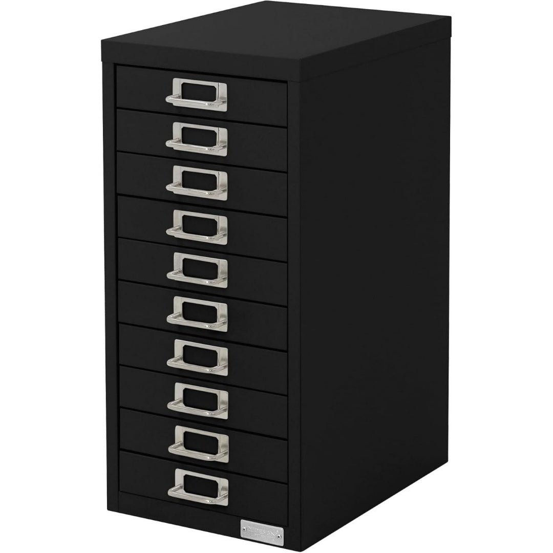 Armoire a dossiers noir acier 60 cm, rangement design moderne