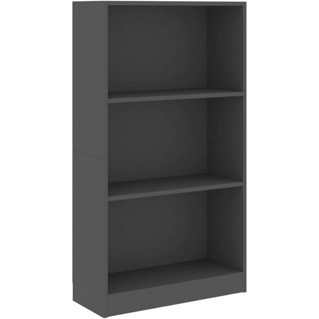 Bibliotheque gris fonce pour un rangement pratique