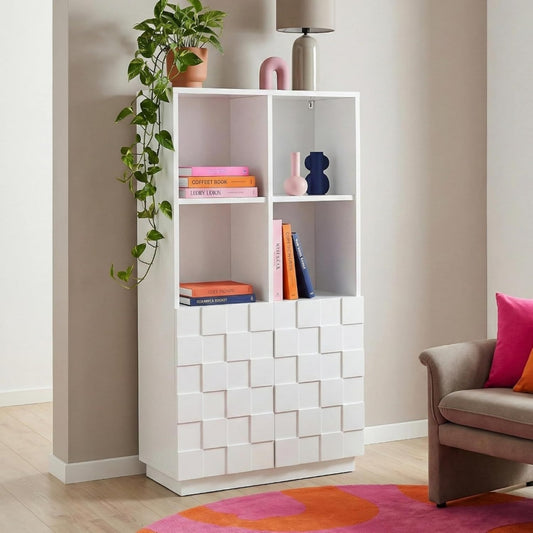 Idee chambre, vaisselier gris en panneau de particules style moderne
