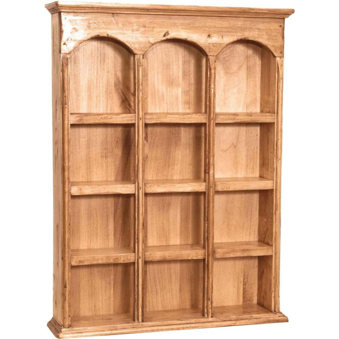 Style industrielle armoire vitree en bois orange