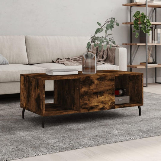 Table basse gris 102 x 50 x 40 cm