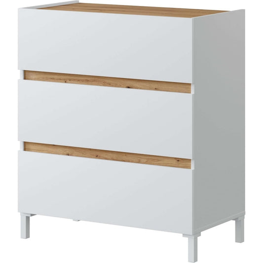 Commode scandinave gris clair 41 x 79 x 91 cm