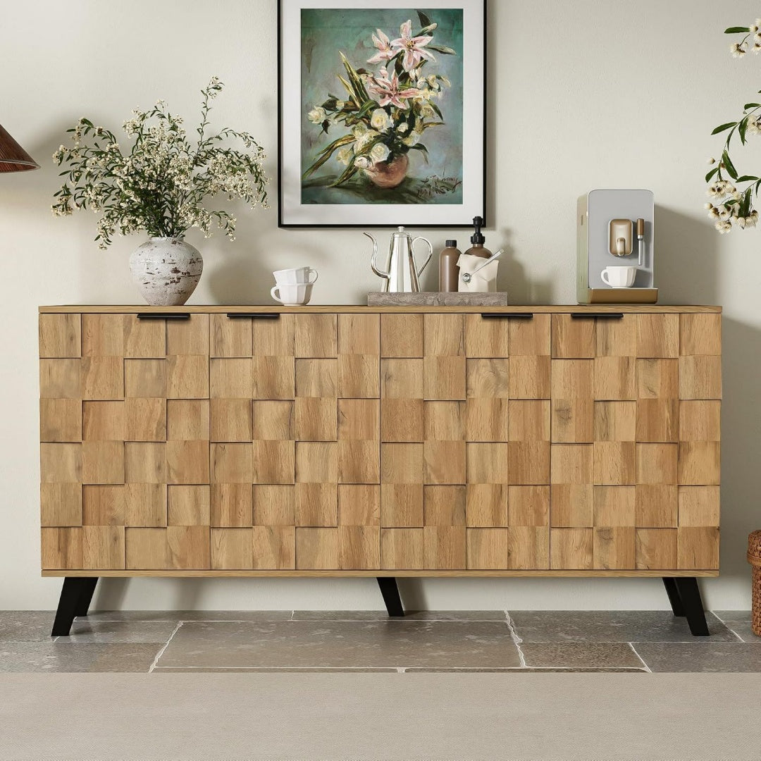 Buffet 160 cm de large marron