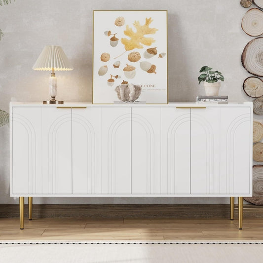 Buffet gris clair pour la chambre, inspiration scandinave